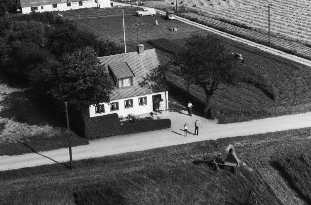 Luftfoto: ejendommen Bonderupvej 69 i Ubberup ved Ugerløse