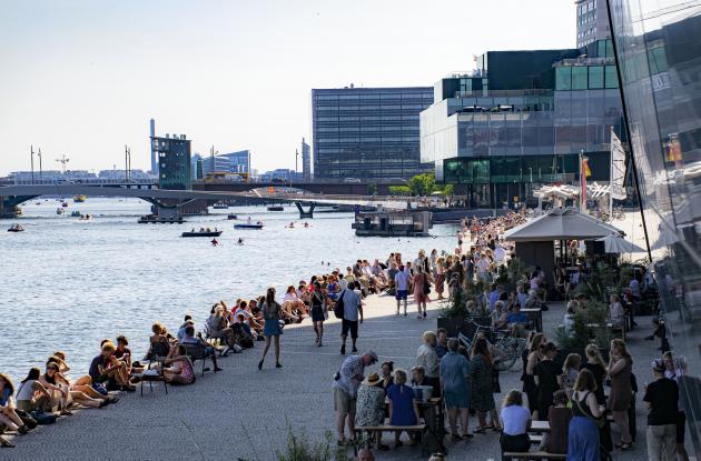 Havnefronten ved Den Sorte Diamant i København