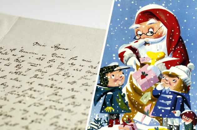 Santa mail and Christmas wishes with inspiration from the Royal Library's archive