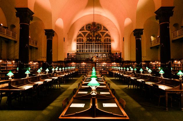 Image of the Royal Danish Library's Old Reading Room