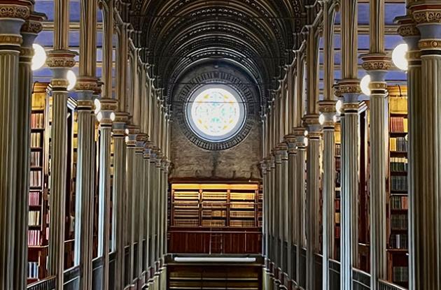 The library building from the inside