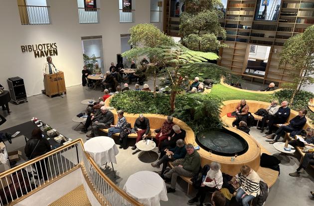 Bibliotekshaven i Aarhus set oppefra.