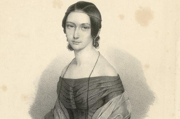 Portræt af Clara Schumann