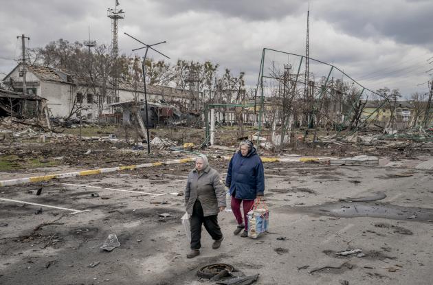 Picture from Butja, Ukraine after the outbreak of the war